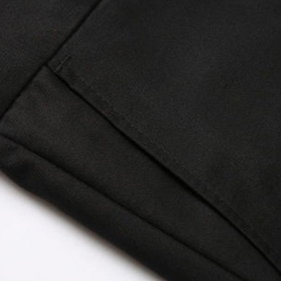 High Waist Zipper Button Fly Pockets Men Pants Summer Solid Color Straight Fit Casual Business Pants