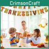 Saisonale Papier-Buchstabenbanner für Thanksgiving-Feierlichkeiten und Party-Szenen-Styling