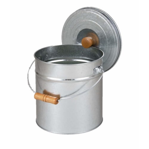 Sanwa Kinzoku Tin Round Rice Container with Floral Pattern, 6kg, TMK-6