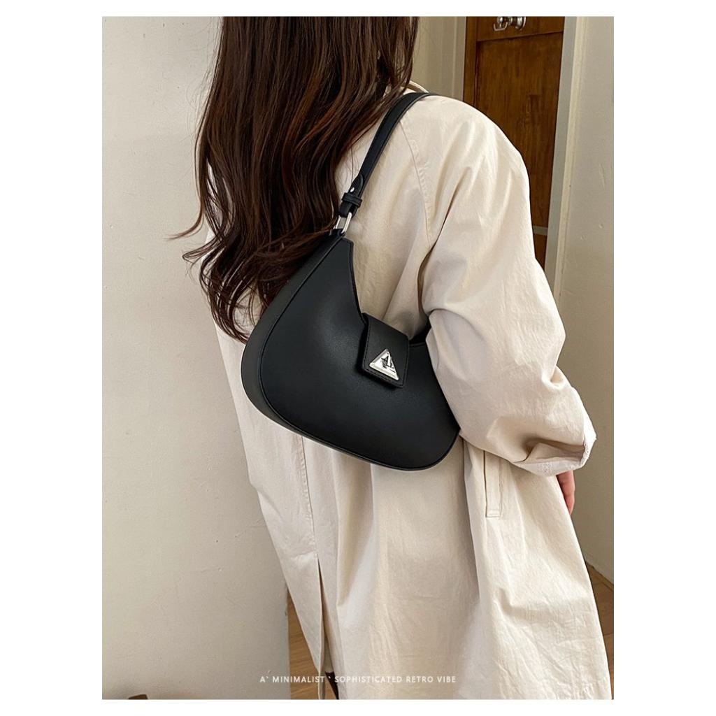 Shoulder Bag Women PU Minimalist Underarm Daily Commute