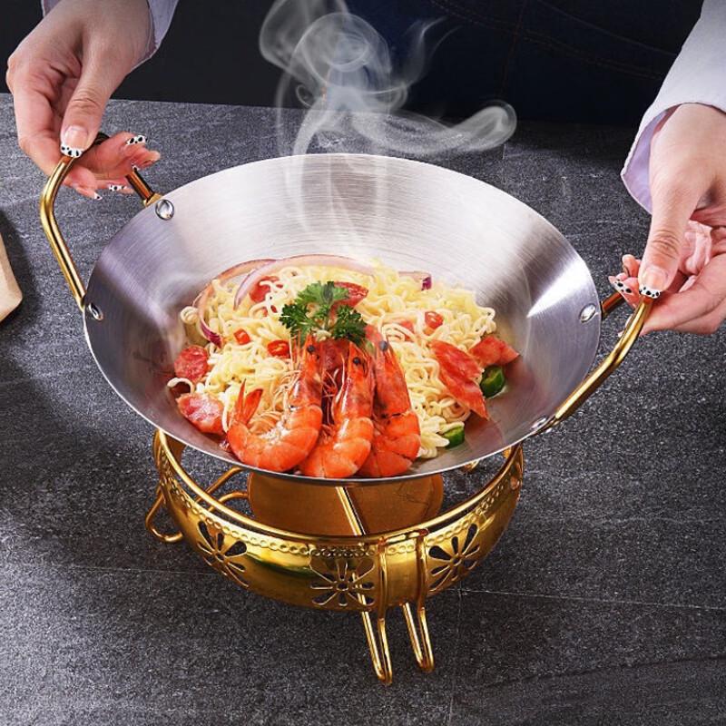 Shangpin Gold-Ear Thickened Stainless Steel Hot Pot & Dry Pot