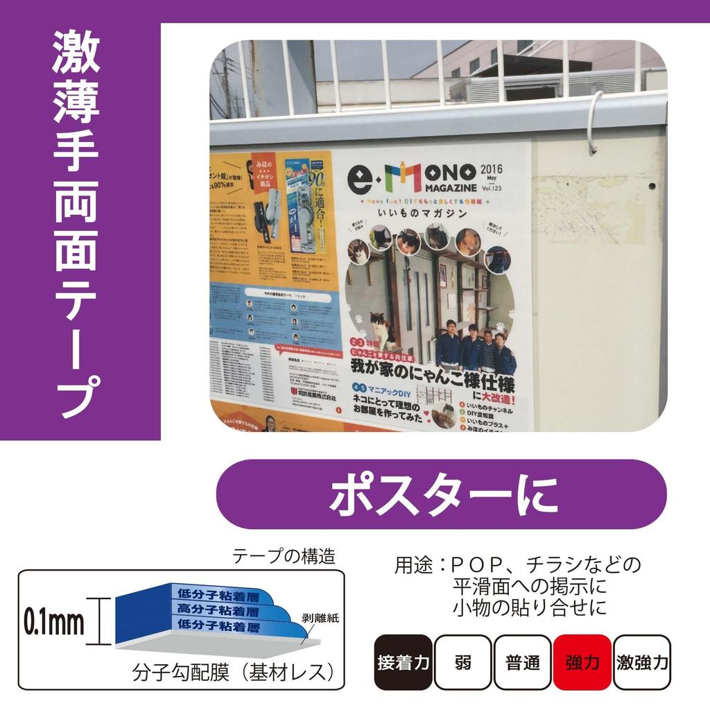 WAKI Super Strong Double-Sided Tape, Browns