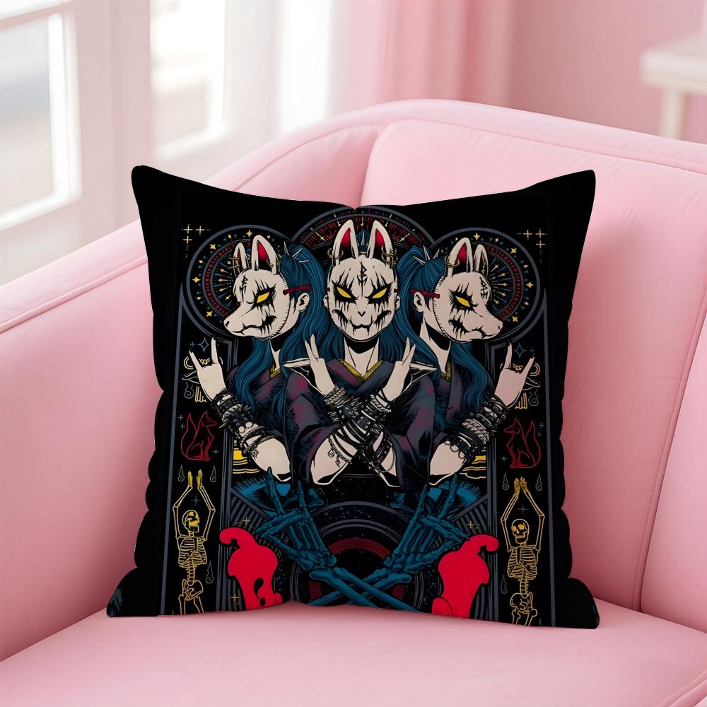 Girlgroup Metal BBBabymetal Kissenbezug Kissenbezug Weiches Hautfreundliches Gewebe Komfort Verdeckter Reißverschluss
