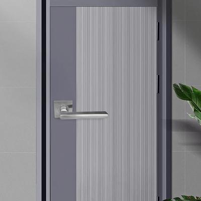 Door Handle Square Entry Door Lock Stainless Steel 3 Lever Handle Lock No Key Wear-resistant for