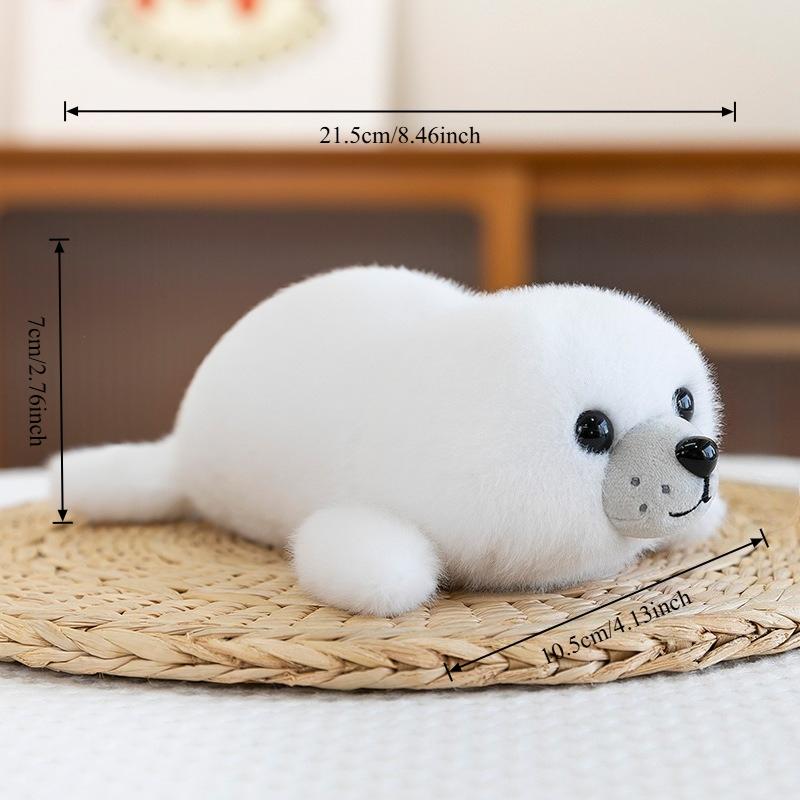 

Cute Seal Plush Toy Kawaii Soft Shark Plushie Doll Furry Ocean Animal Stuffed Toy Baby Sleeping Throw Pillow Complimentary Gifts