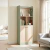 Modern Tall Cabinet with Display Area, Versatile Storage Cabinet, Slim Accent Cabinet, Living Room Cabinet (only with living room cabinet)