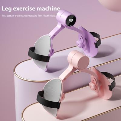 Women Thigh Trainer with Counter 3 Speed Postpartum Rehabilitation Pelvic Floor Muscle Trainer Hip Exerciser Toner Gym Inner Thigh Workout Equipment