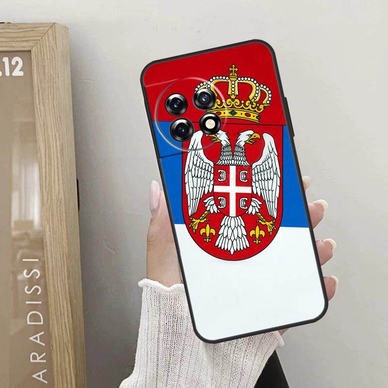 Flag of Serbia Serbian Case For OnePlus Nord CE 4 3 2 Lite 2T N10 N20 N30 OnePlus 12 11 9 10 Pro 8T 10T 12R Cover