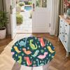 Runder Dinosaurier-Teppich Design für Wohnzimmer Schlafzimmer Eingangsbereiche Spielzimmer Rutschfester Runder Teppich Büro Heimdeko Perfekte Geburtstags-Weihnachtsgeschenkidee