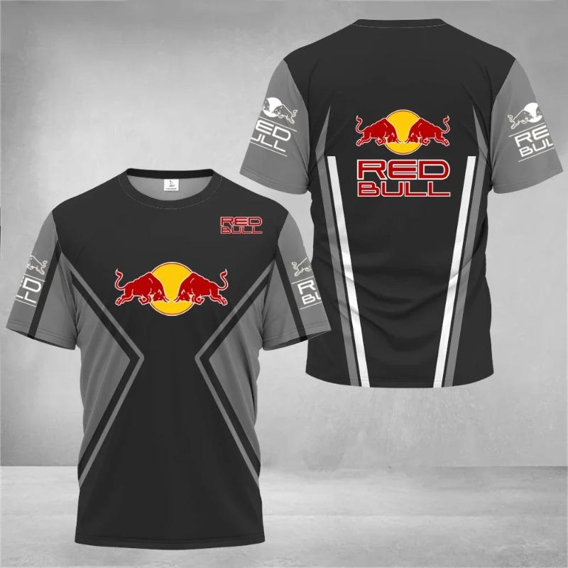 Sommer neuestes Red Bull Herren T-Shirt Mode Racing T-Shirt Red Bull 3D-Druck Kinder T-Shirt Street Fashion Red Bull