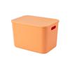 Modern Plastic Storage Bin With Lid For Home Office Organizing And Toy Collection