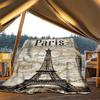 1pc Parisian Eiffel Tower Print Outdoor Blanket, Lightweight Polyester,