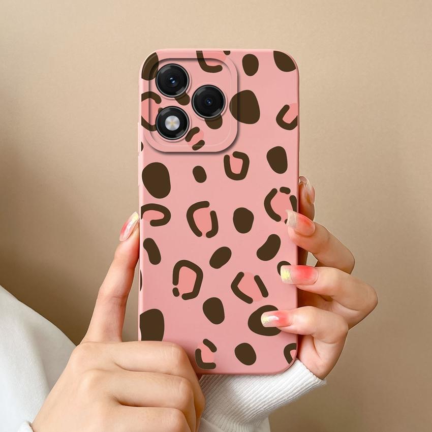 Phone Case For Huawei Honor X8 X6b 400 Lite X9c X7c X60 X5b X8c Fashionable Smiley Face Pattern Square Liquid Silicone Anti Slip Shell For Huawei Capa