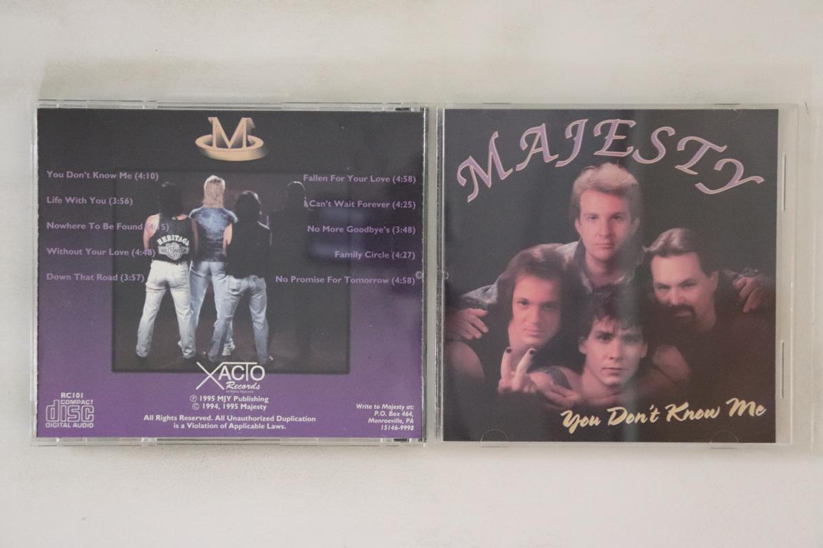 

CD MAJESTY You Dont Know Me RC101 XACTO RECORDS 1995 US Metal Used