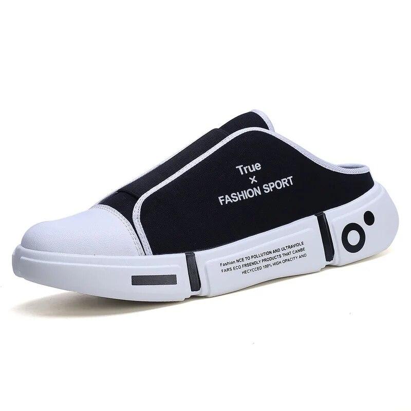 Summer Comfort Casual Fashion Outdoor Beach Sports Low Tops Oddychające lekkie męskie kapcie z pół zakrytymi palcami