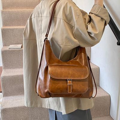 2025 New Niche Design Single Shoulder Armpit Bag Versatile Large Capacity Dumplings Fashion Versatile Trend