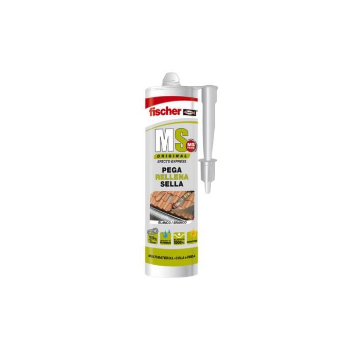 Mastic d'étanchéité - FISCHER - 96001 - Silicone - 290 ml - Blanc - Durcissement rapide