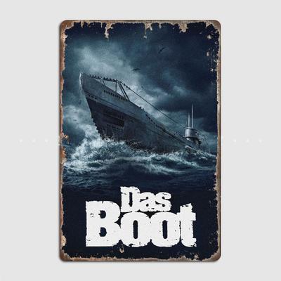 Das Boot Minimalistisches Filmposter Filmposter Metallschild Wandmalerei Kino Wohnzimmer Kino Lustiges Blechschild Poster