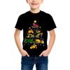 Clothes Funny Terror Pumpkin Graphic T Shirt Boys Girls Halloween Short Sleeve Tops Tees 3-14Y Halloween Gift Party T-Shirtt