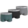 Color Block Letter Jacquard Comfortable Boxer Briefs 3-Pack Men Underwear Multicolor NB2380A-M8O