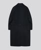 KIIMUIR [Drape Wool] (Women'S) Cashmere Blend Semi-Overfit Balmacaan Robe Coat_Navy