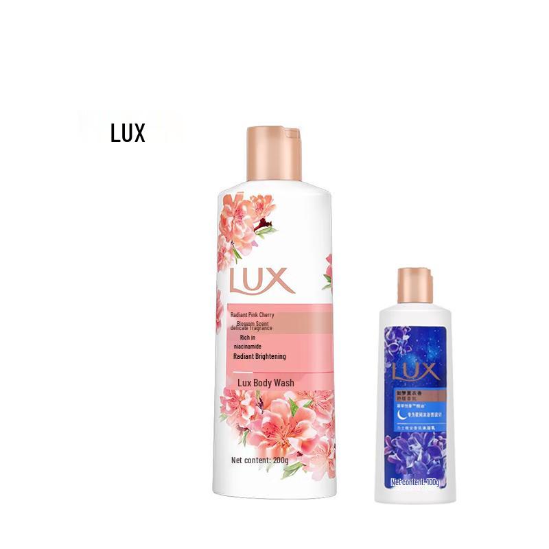 Lux Pink Cherry Blossom Shower Milk Duo