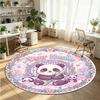 Animales salvajes (374) Alfombra de Terciopelo Redonda con Cristales Personalizada con Nombre y Texto Felpudo Personalizado Decoración del Hogar Alfombra de Cristal Antideslizante