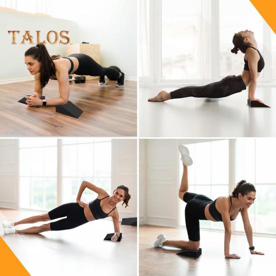 1 Set Blocco Cuneo Accovacciata Profonda Allungatore Polpaccio Tavola Inclinata Professionale Antiscivolo EVA Fitness Sollevamento Pesi Stacco Allenamento Forza Tallone Sollevato