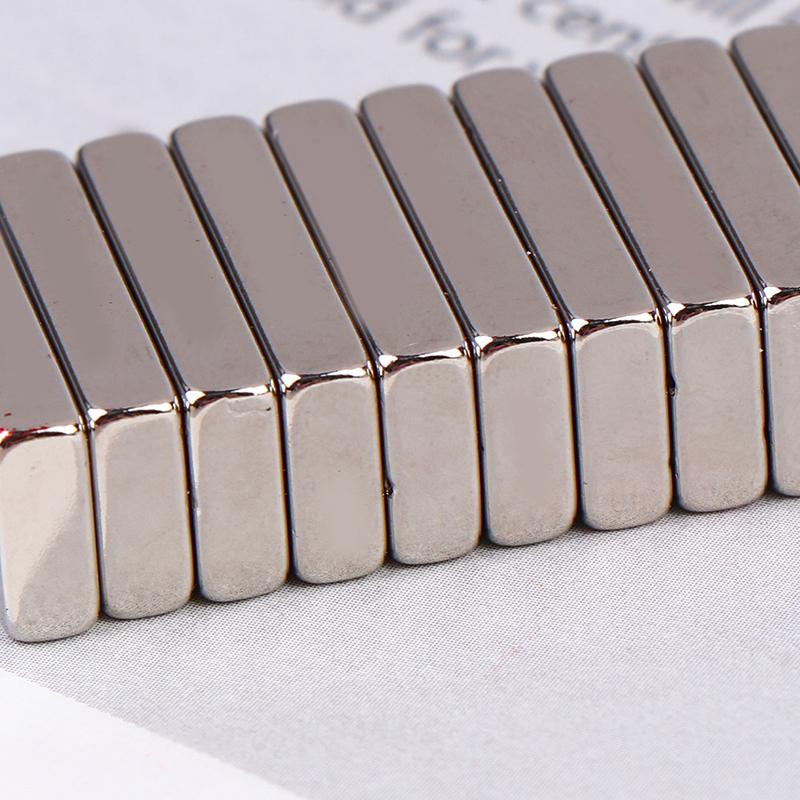 10 Stück Magnete in verschiedenen Größen Starker Neodym-Magnet N35 Ndfeb Permanentmagnetische Imanes Block Leistungsstarke Magnete Kühlschrank
