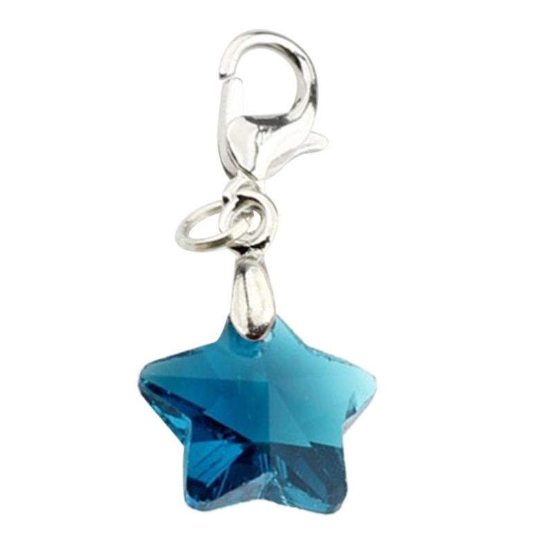 

Five-Pointed Star Crystal Beads Tassels Charm Lobster Clasp Pendant for DIY Keychain Necklace Jewelry Making Tool
