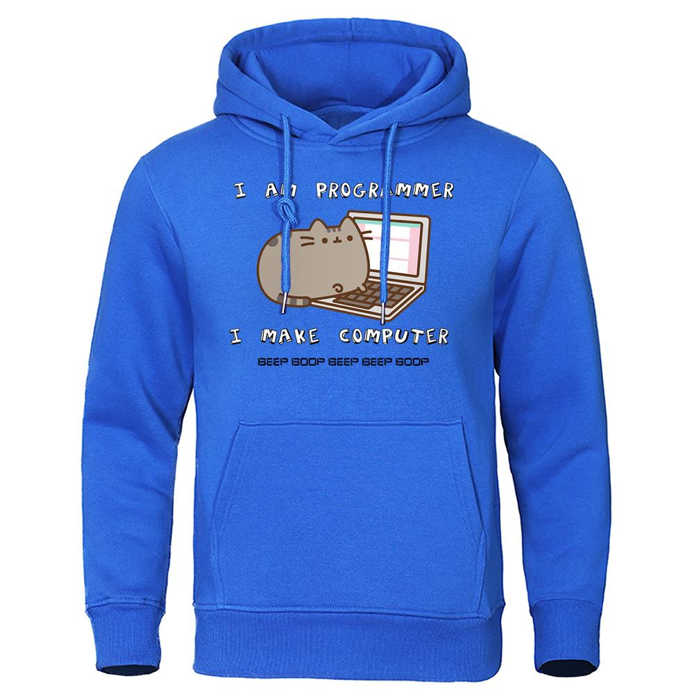 Sunt Programator Creez Calculator Hanorac Designer Fleece Streetwear Hip Hop Modă Trening Harajuku Creativitate Hanorace