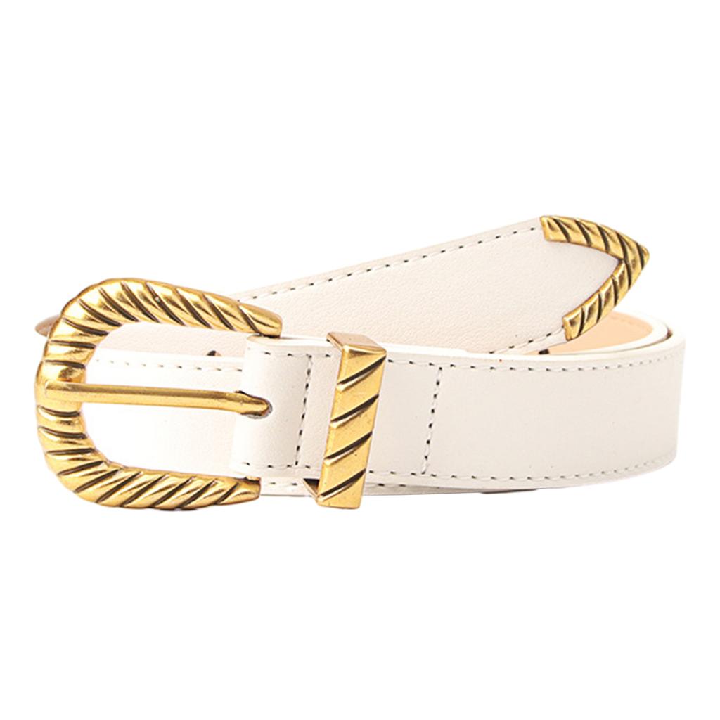 Skinny Belt Jean Waistband Y2K Style Vintage Buckle Waistband for Hip Hop Bands Player Country Girls