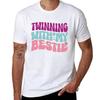 Twinning With My Bestie Tshirt Everyday Wear Basic Short Sleeve Top