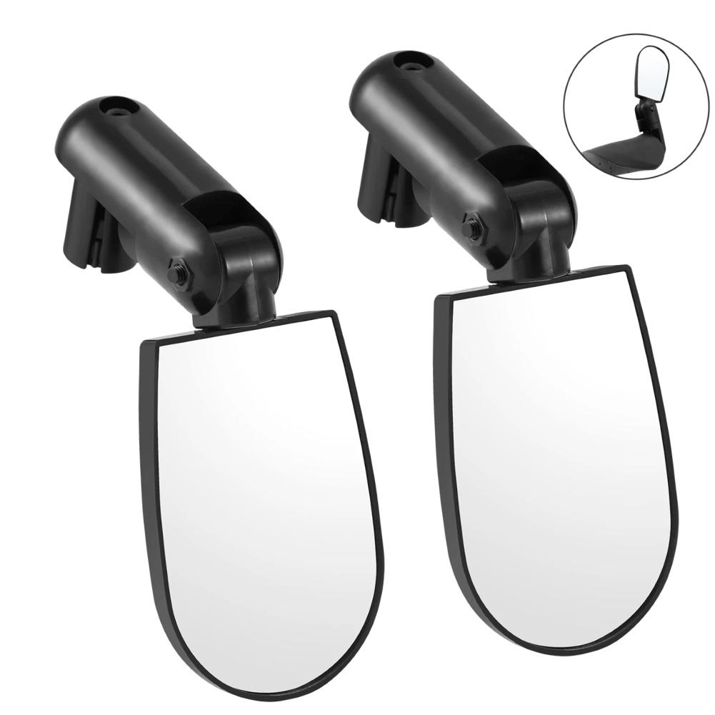 1 Paar Verstellbarer Rückspiegel ABS Für Mountainbikes Rückspiegel Flachspiegel Für Fahrradmontage Ersatzteile