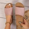 Mode Zoki 2025 Sommer Kork Clogs Hausschuhe für Damen Übergröße Zehenfrei Flache Absätze Sandalen Frau Komfort Rutschfeste Clogs Sandalen Weiblich
