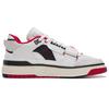 Li Ning Rookie Synthetic Leather Cushioning Slip Resistant Abrasion Resistant Low Top Basketball Shoes White Black ABCS027-1