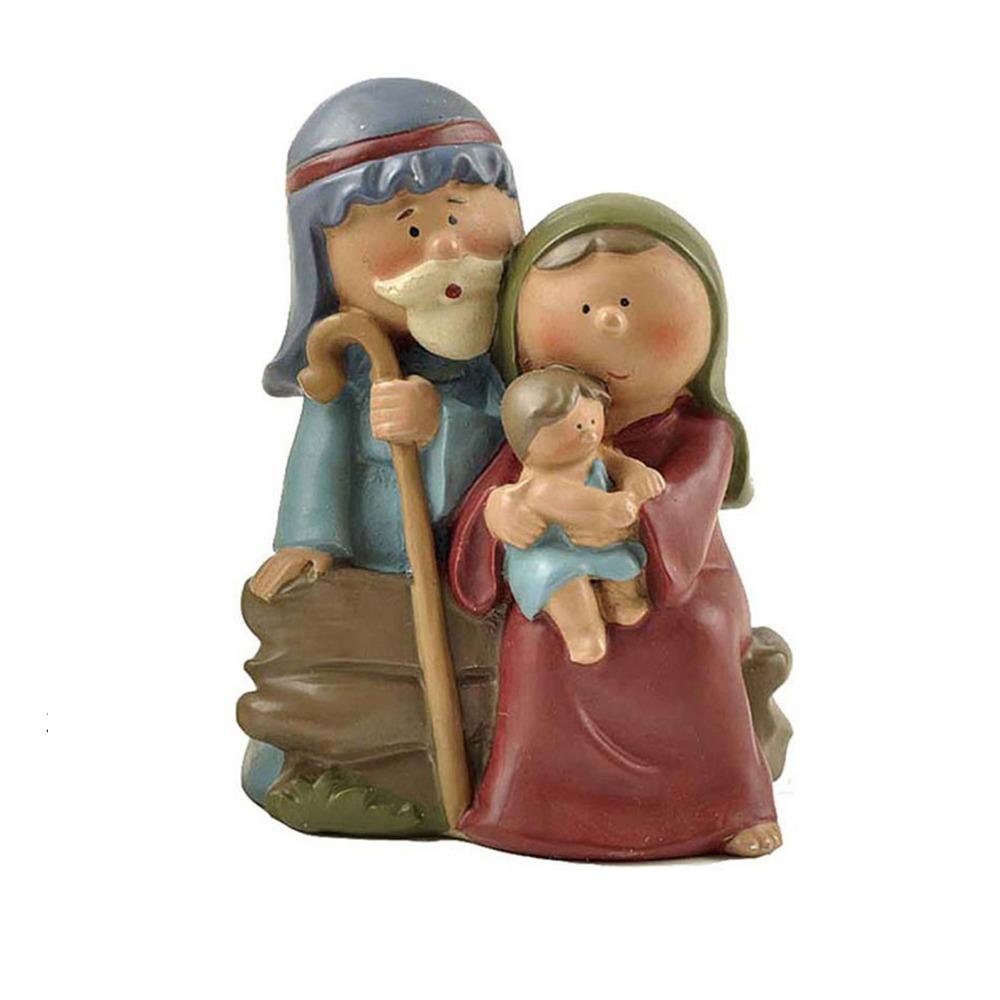 Unique Jesus Christ Figurine Cute Christmas Manger Ornaments Holy Family Figurine  Home Decor