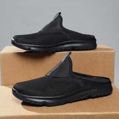 Męskie kapcie letnie oddychające domowe kapcie do wewnątrz męskie gruba podeszwa klapki dla pary buty do chodzenia plus size 36-48