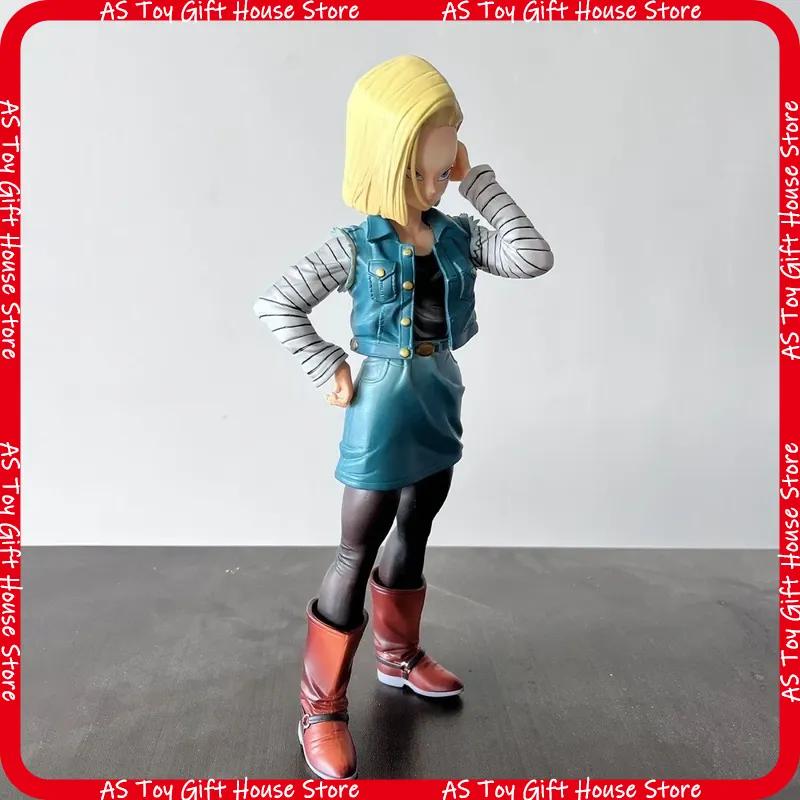 Dragon Ball Z Android 18 Pvc Figure Movable Joints 27Cm Anime Character Model Exquisite Desktop Decoration Collection Gift