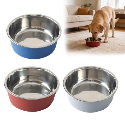 Stainless Steel Dog Bowl Cat Food Bowl with Anti-Slip Bottom Safe Easy To Clean Water Food Bowl for Cats And Dogs Feeding And Drinking