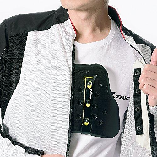 RS TAICHI Texel Chest Protector (Button Type) Chest, CE Level 2, Black/White, One Size Fits All [TRV063]