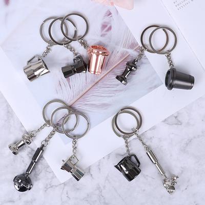 Creative Coffee Keychain Coffee Handle Keyring Portable Coffee Accessories Δώρο