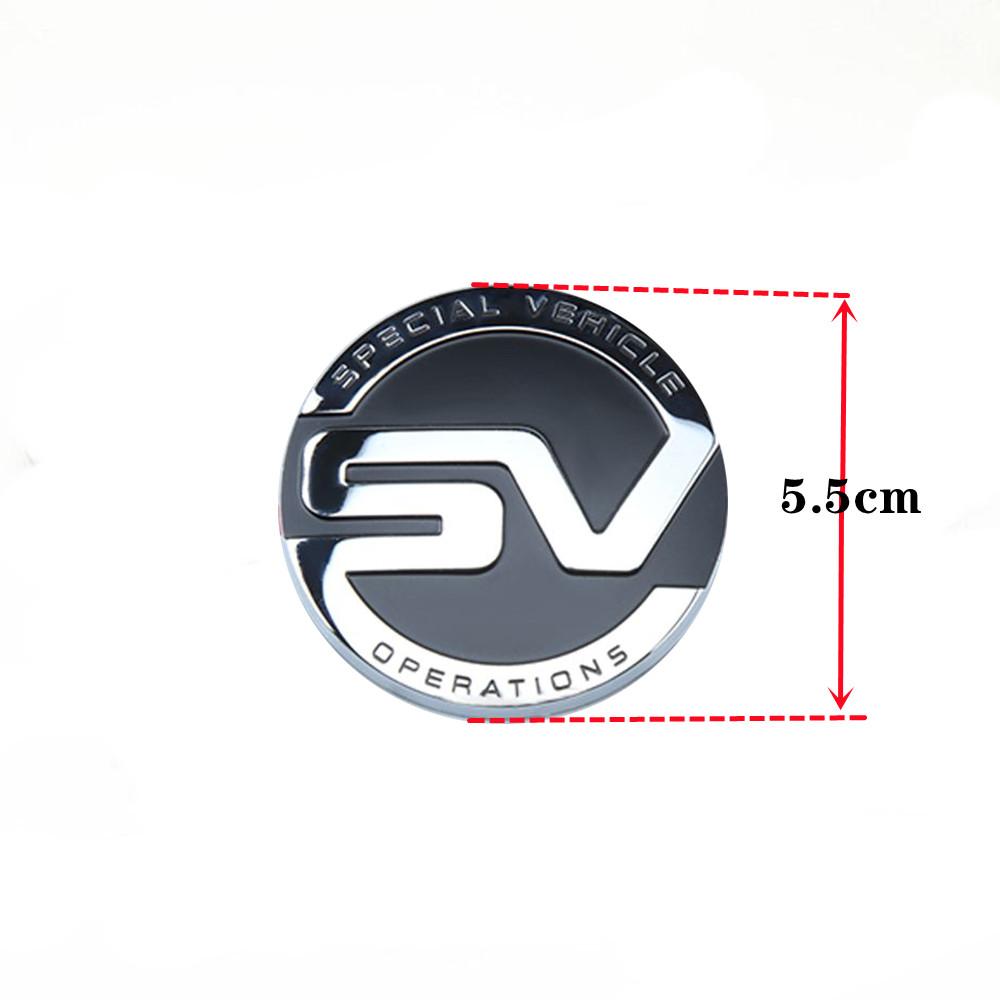 Naklejka z logo na karoserię samochodu Emblemat SV Odznaka do dekoracji bagażnika samochodu