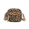 Borsa a Spalla Stampa Leopardo Retrò Borsa Quadrata Piccola Multitasche Borsa a Tracolla in Velluto per il Pendolarismo