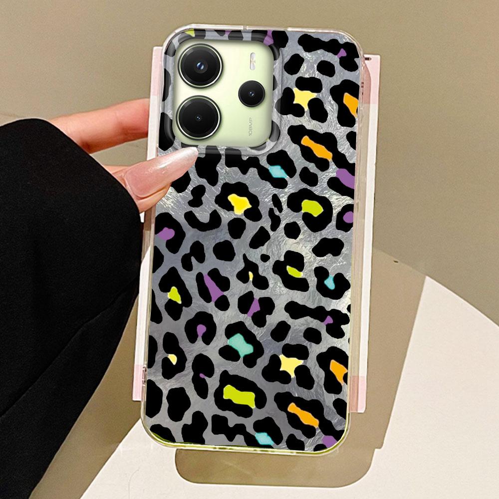 

Blue Background Retro Leopard Phone Case for Xiaomi Redmi Note 14 13 12 11 11S 10 10S 9 Pro 15C 9C 13C 14C A3 A4 A3X 9C A1 Cover Redmi A1 білий