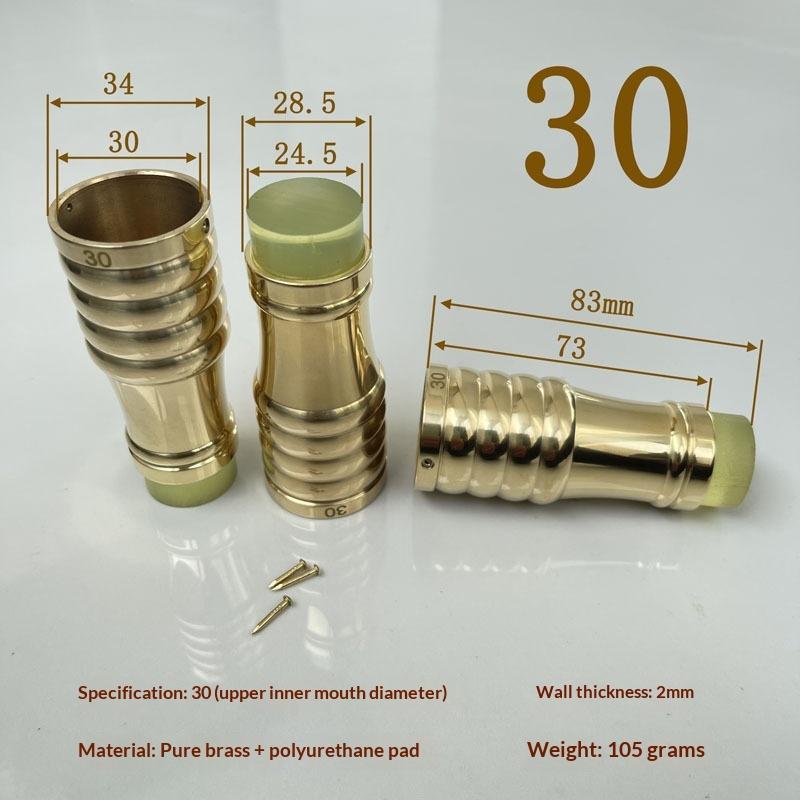 10Mm-34Mm Brass Rubber Household Accessory High Quality Durable Practical Cane Crutch Tip With Anti-Skid Pad For Hiking Pole