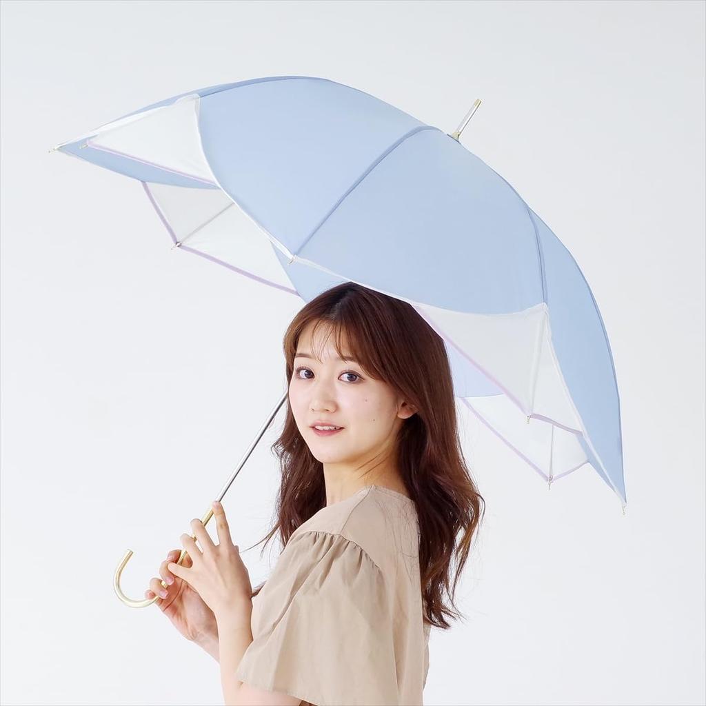 Nifty Colors Long Umbrella with Flower Piping 1643SX