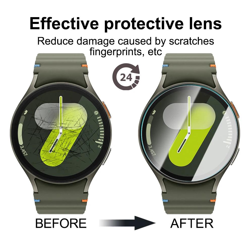 Tvrzené sklo pro Samsung Galaxy Watch 8 7 6 5 4 Nástroj pro snadnou instalaci jedním kliknutím Ochranná fólie na displej pro Samsung Watch 8 Classic 40mm 44mm Příslušenství
