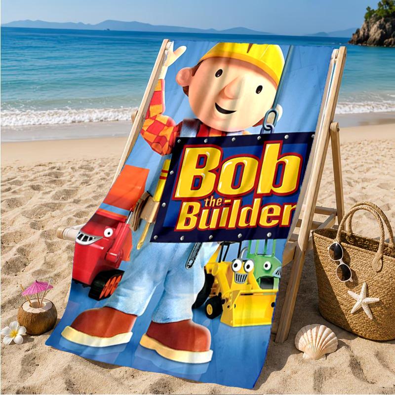 The Builder's Adventure Beach Towel Microfiber Beach Towel, Lightweight and Quick-Dry, for Summer Travel, Swimming Pool Fan Birthday Gift