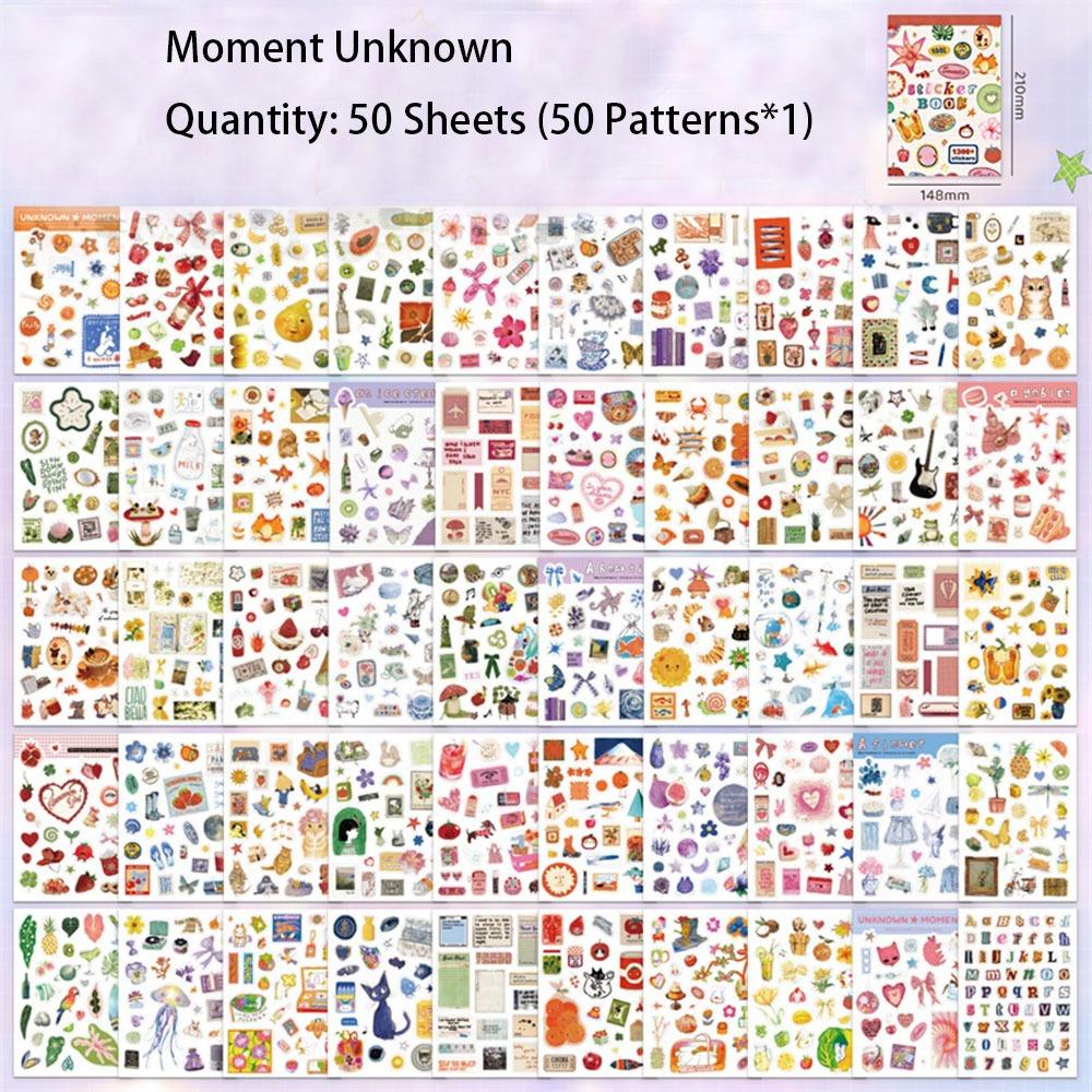 50 Sheets Diary Sticker Daylight Collection Series Craft Stickers  Journal Decoration